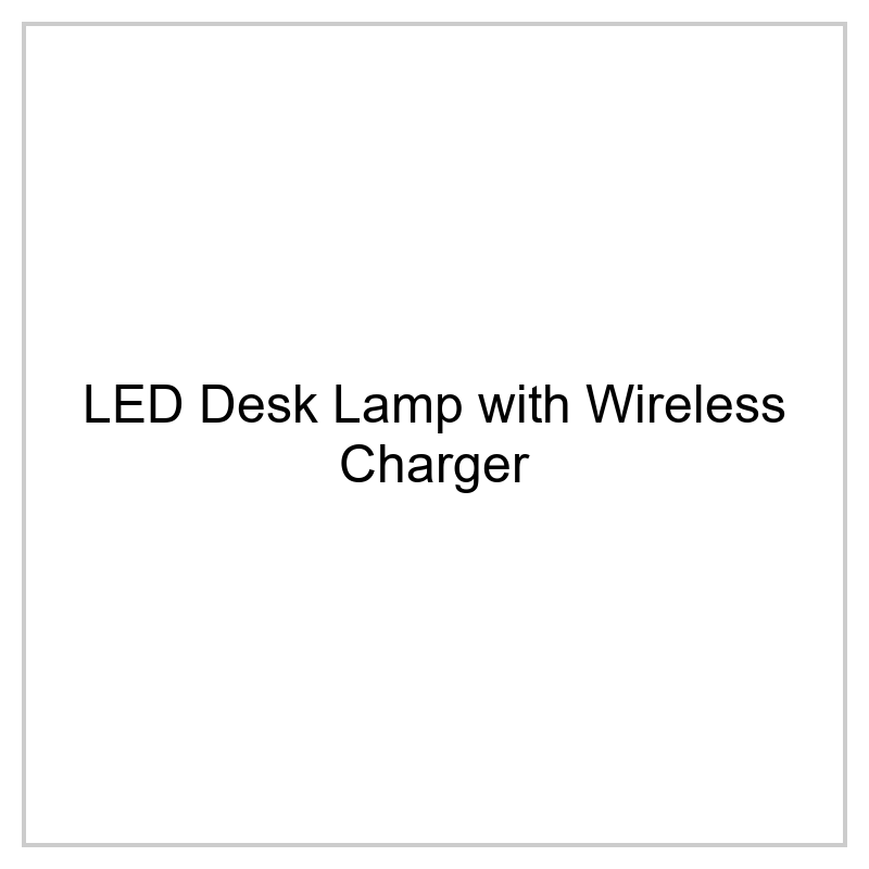 LED Desk Lamp with Wireless Charger - 5 Modes