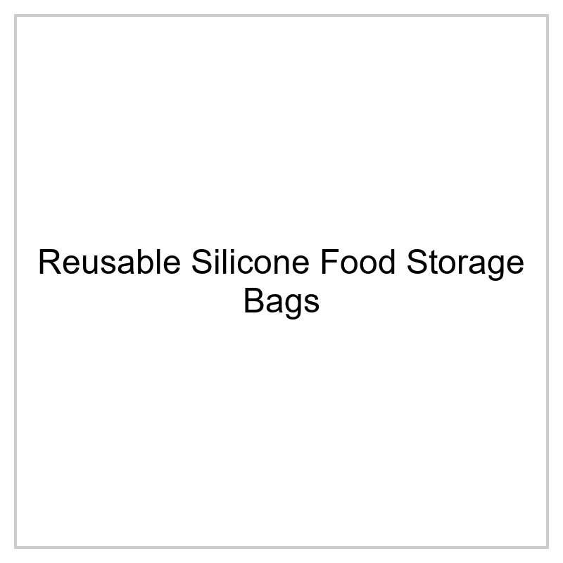 Reusable Silicone Food Storage Bags - Set of 8