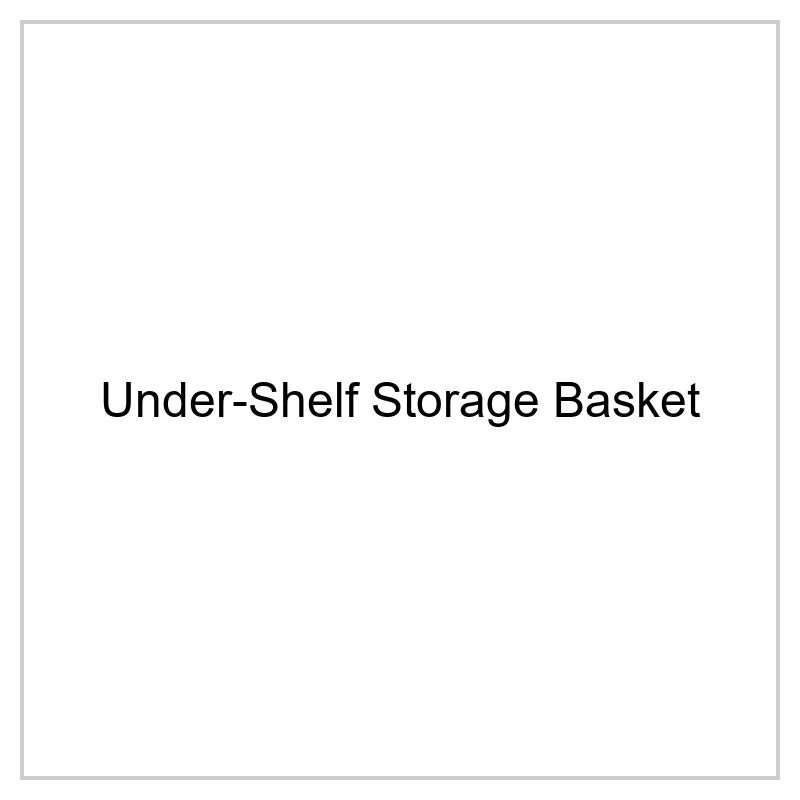 Under-Shelf Storage Basket - Extra Cabinet & Closet Space